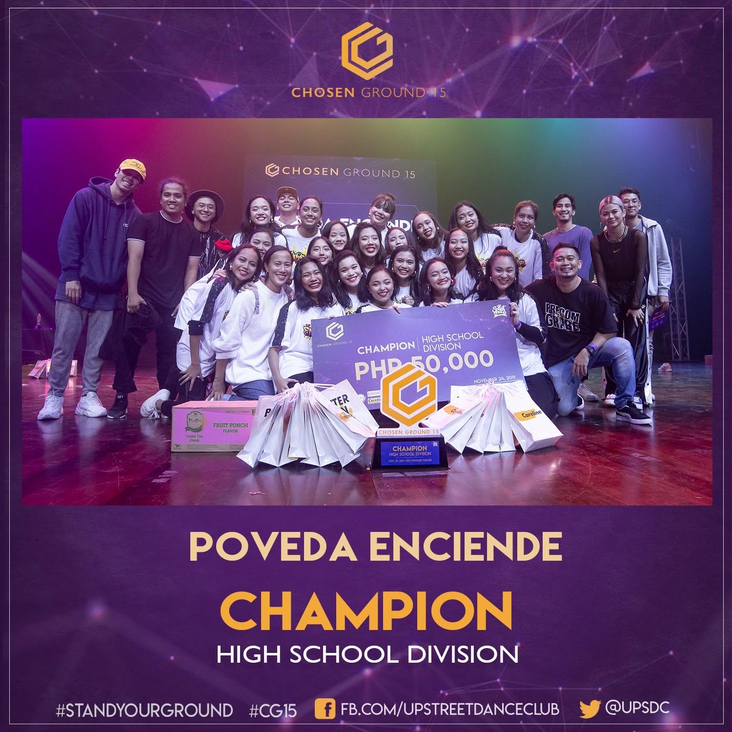 Poveda Enciende — Champion, Chosen Ground 15 High School Division