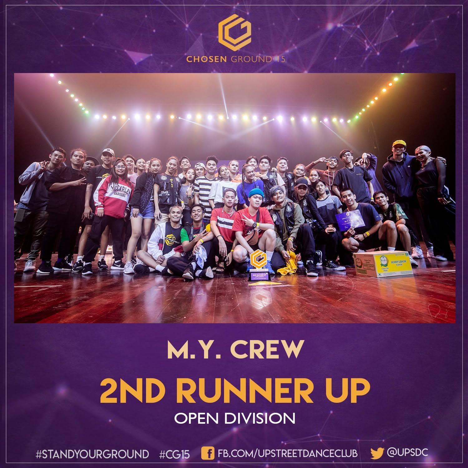 M.Y. Crew — 2nd Runner-Up, Chosen Ground 15 Open Division
