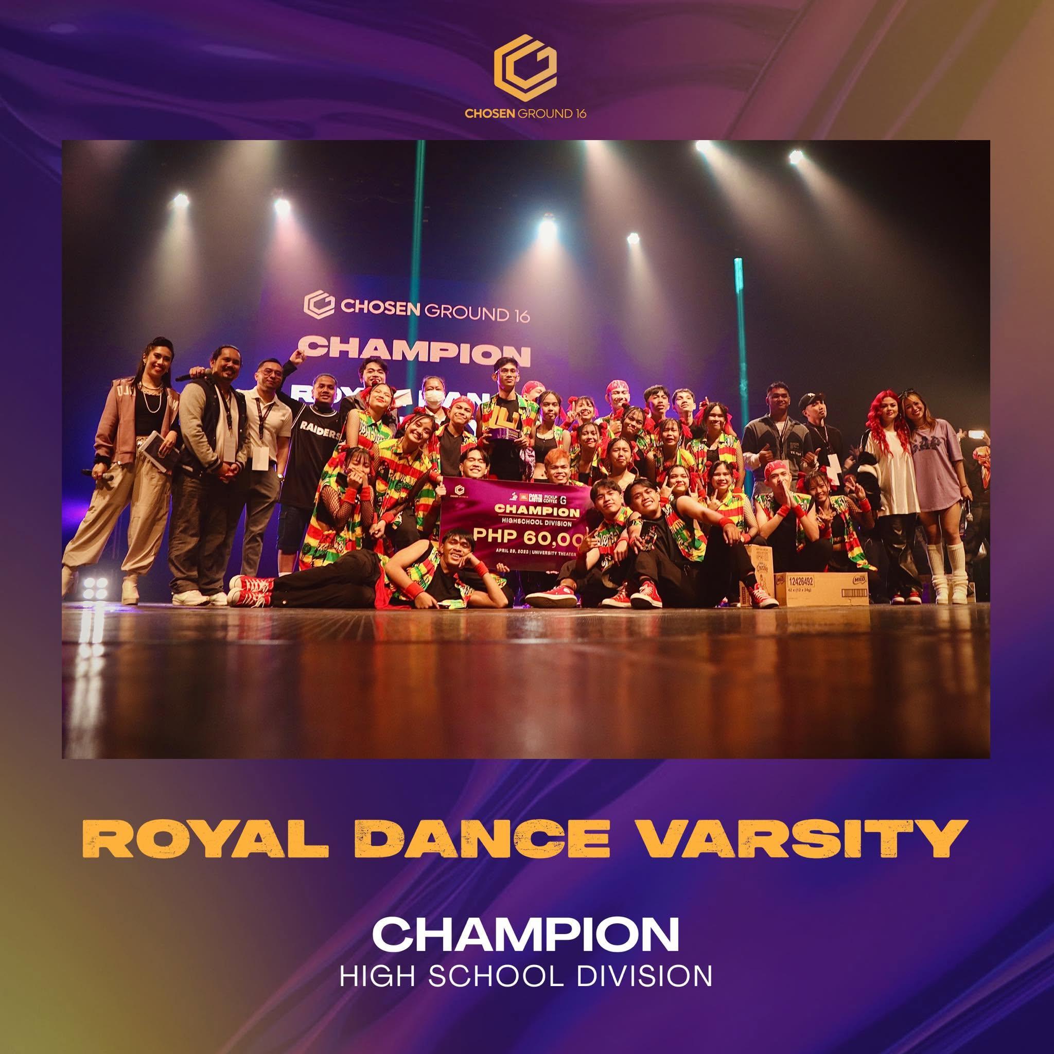 Royal Dance Varsity — Champion, Chosen Ground 16 High School Division