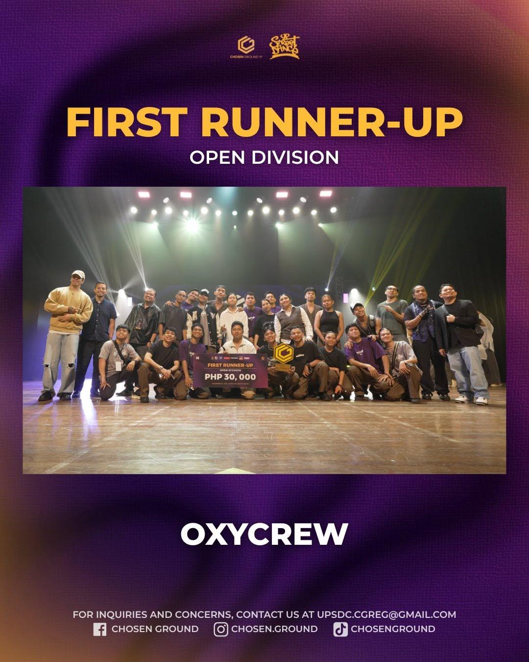 Oxycrew — 1st Runner-Up, Chosen Ground 19 Open Division