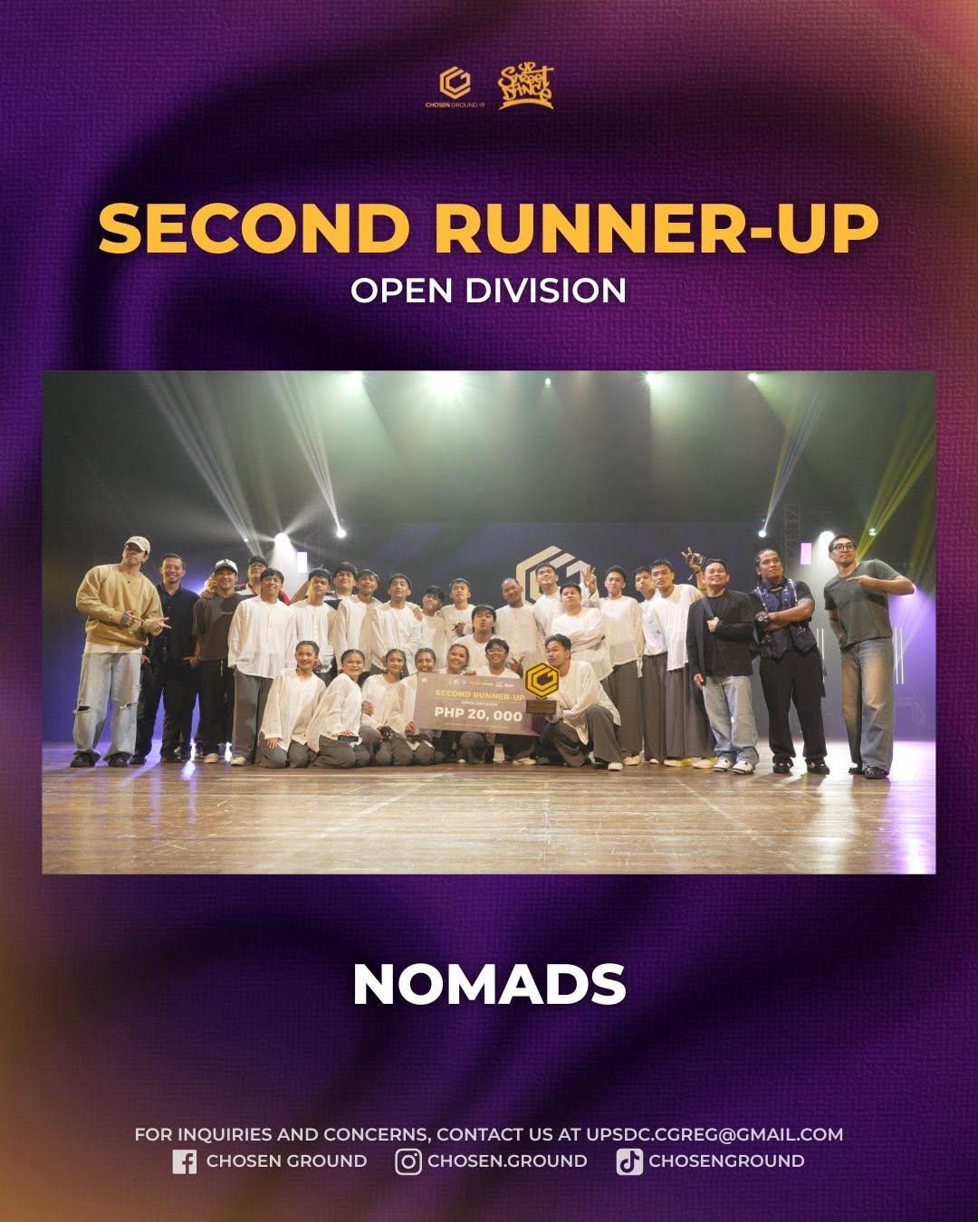 Nomads — 2nd Runner-Up, Chosen Ground 19 Open Division